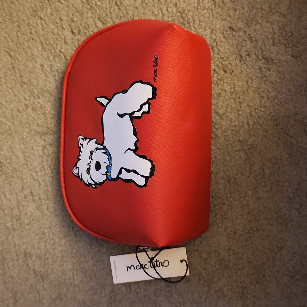 Marc Tetro Red Westie Pouch Bag